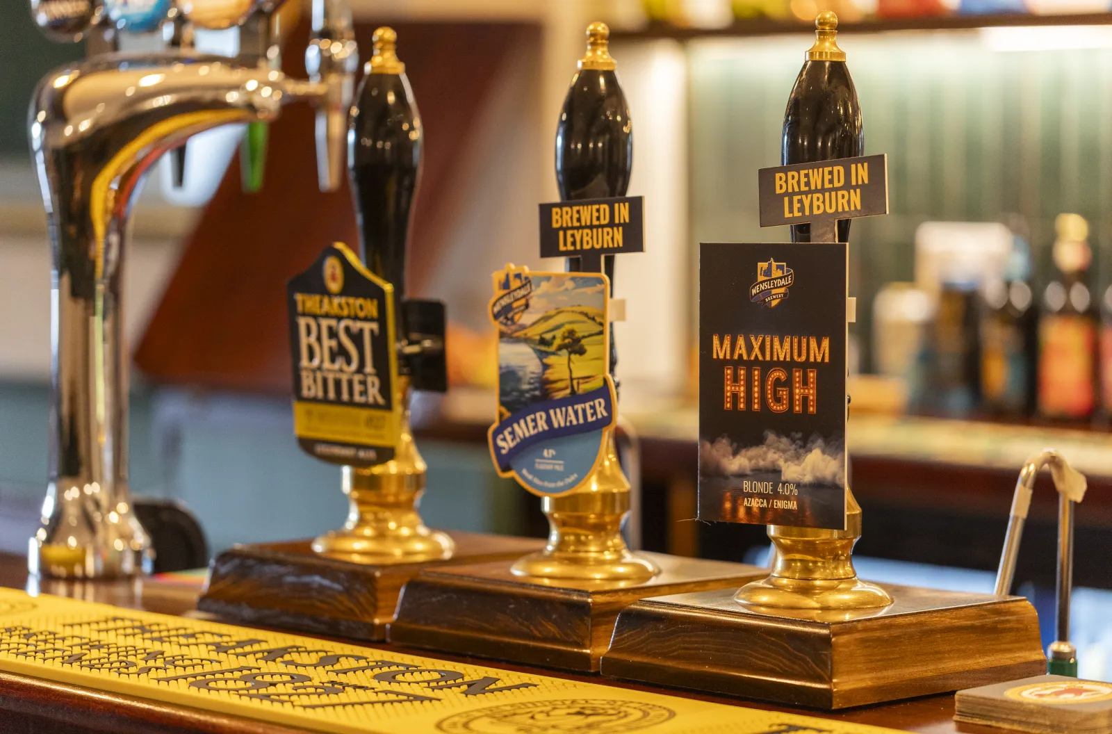Yorkshire cask ales on the hand pulls